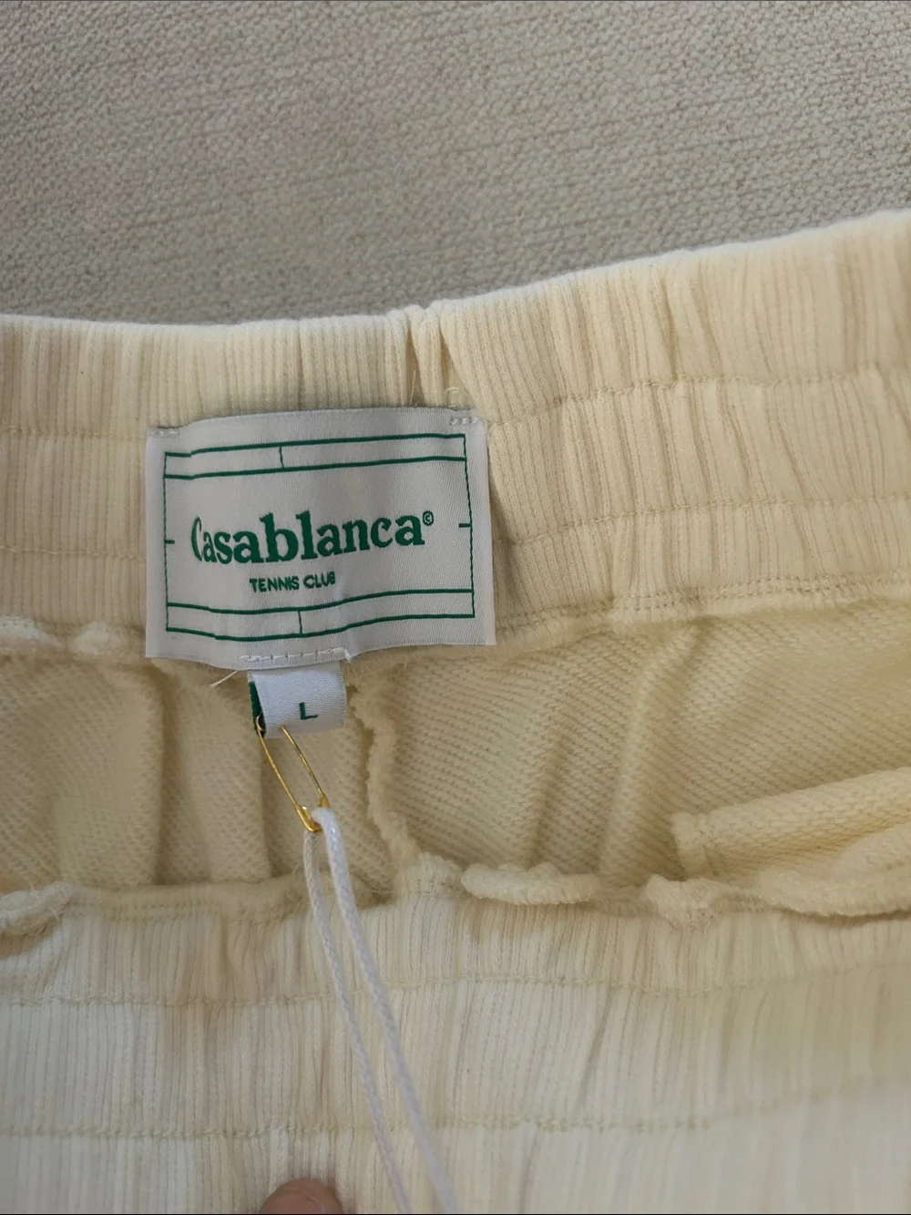 casablanca waistband sweatshorts hem
